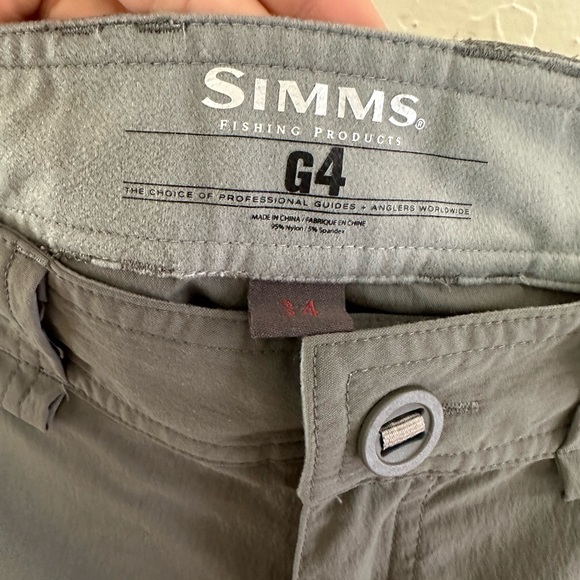 Simms dark gray shorts size 34 - Picture 2 of 5